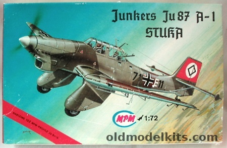 MPM 1/72 Junkers Ju-87A Early Stuka Luftwaffe plastic model kit